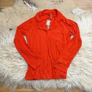 SKIMS Soft Lounge Pajama Top in Fire